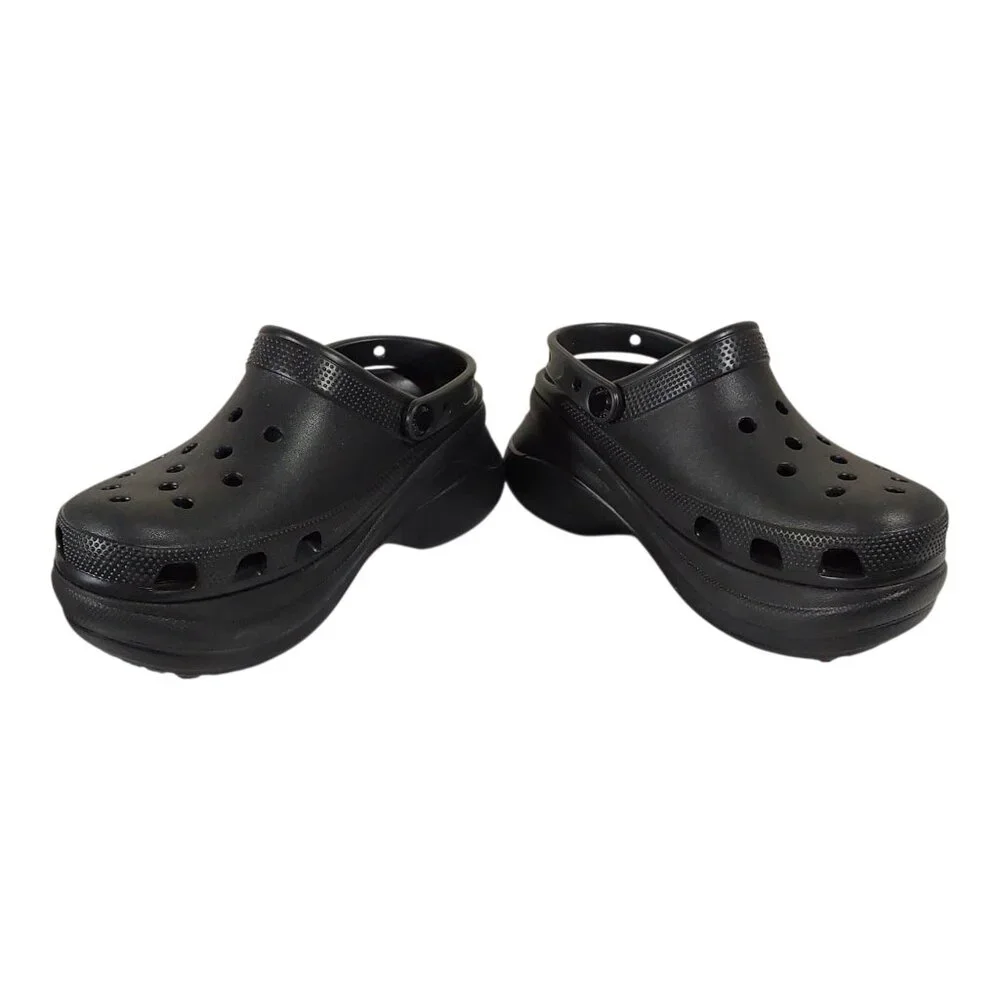 NWOT Crocs Women's Classic Bae Clogs Chunky Black Platform Slingback Shoes - 8 - Picture 7 of 10